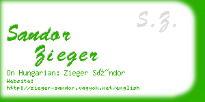 sandor zieger business card